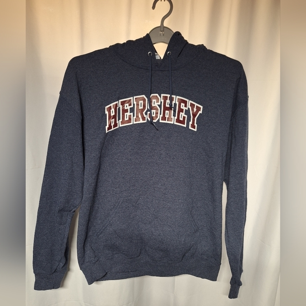 Jerzees Dark Gray Men's Hoodie with Hershey Logo